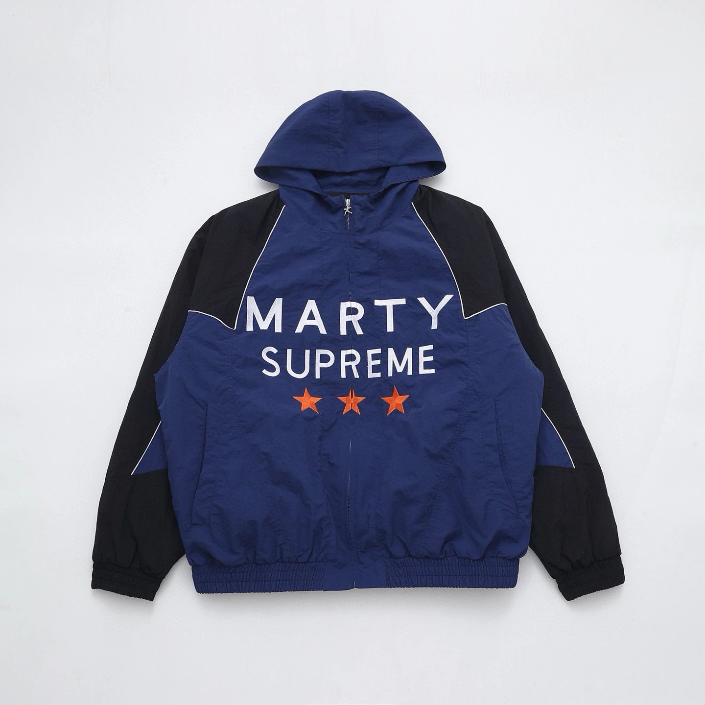 Supreme Hoodies & Sweatshirts Logo Hoodie with Contrast Stitching — Blue/Cotton-lined style
