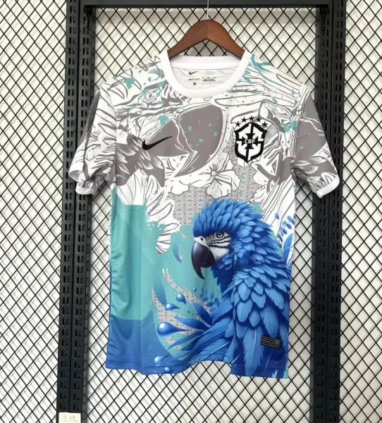 Nike Brazil National Team 2024 Special Edition Parrot Print Jersey - 1