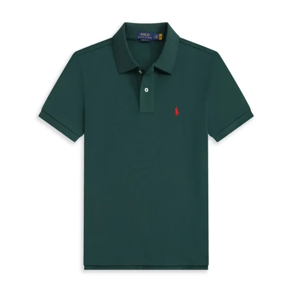 Polo Ralph Lauren Custom Slim Fit Dark Green Polo - 1