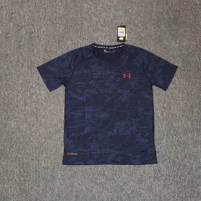 Under Armour Under Armour HeatGear Camo T-Shirt, Navy Blue Navy