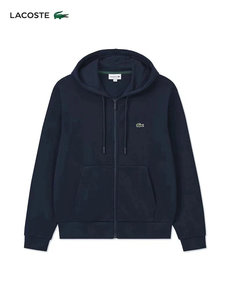 Lacoste Full-Zip Hoodie Navy - 1