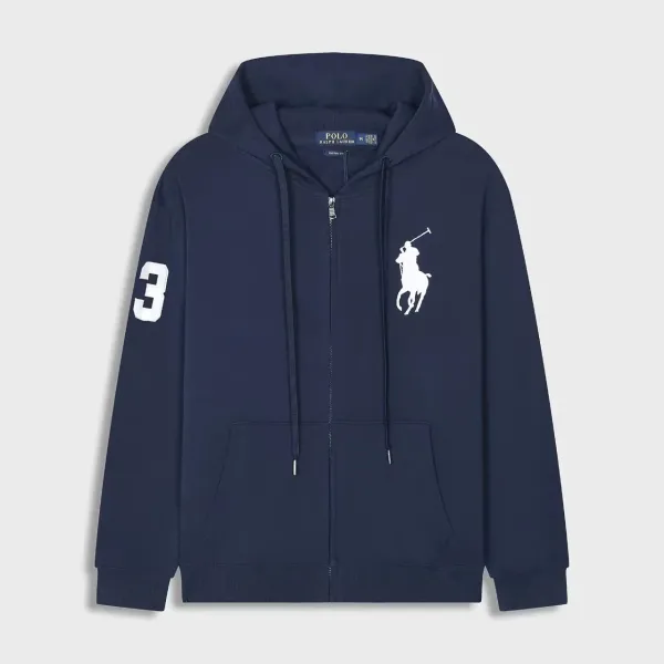 Polo Ralph Lauren Big Pony Zip-Up Hoodie Navy - 1