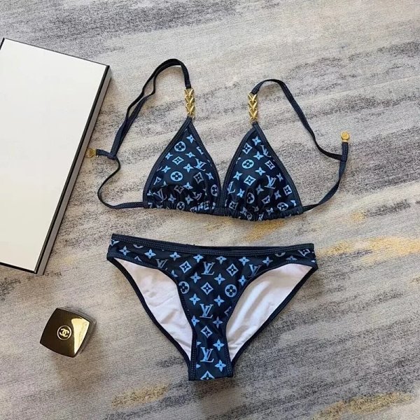 Louis Vuitton Monogram Blue Swimwear Set product listing in Litbuy spreadsheet finds