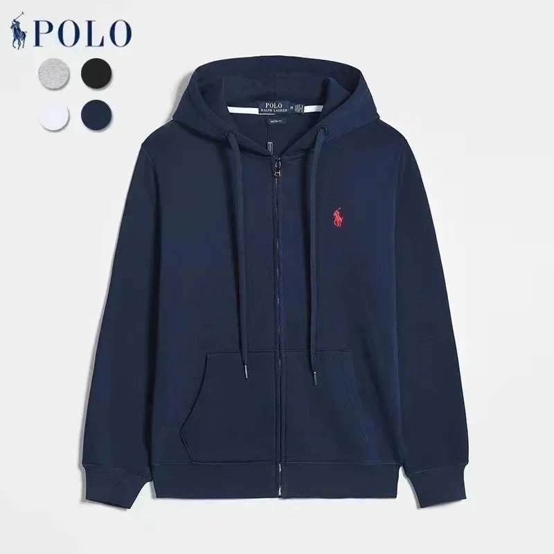 Royal Blue with Red Logo Zip-Up