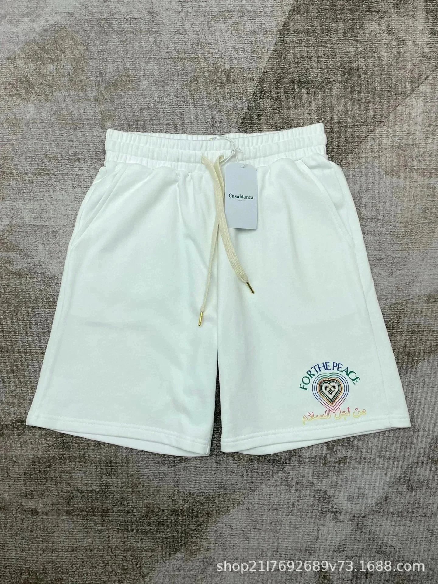 Casablanca Shorts Drawstring with graphic logo print — 15