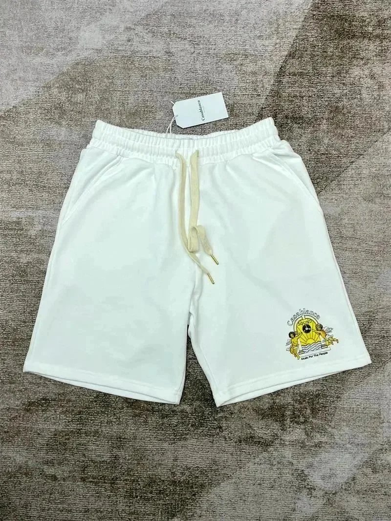 Casablanca Shorts Drawstring with graphic logo print — 13