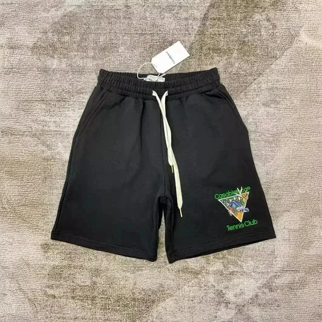 Casablanca Shorts Drawstring with graphic logo print product detail image 6