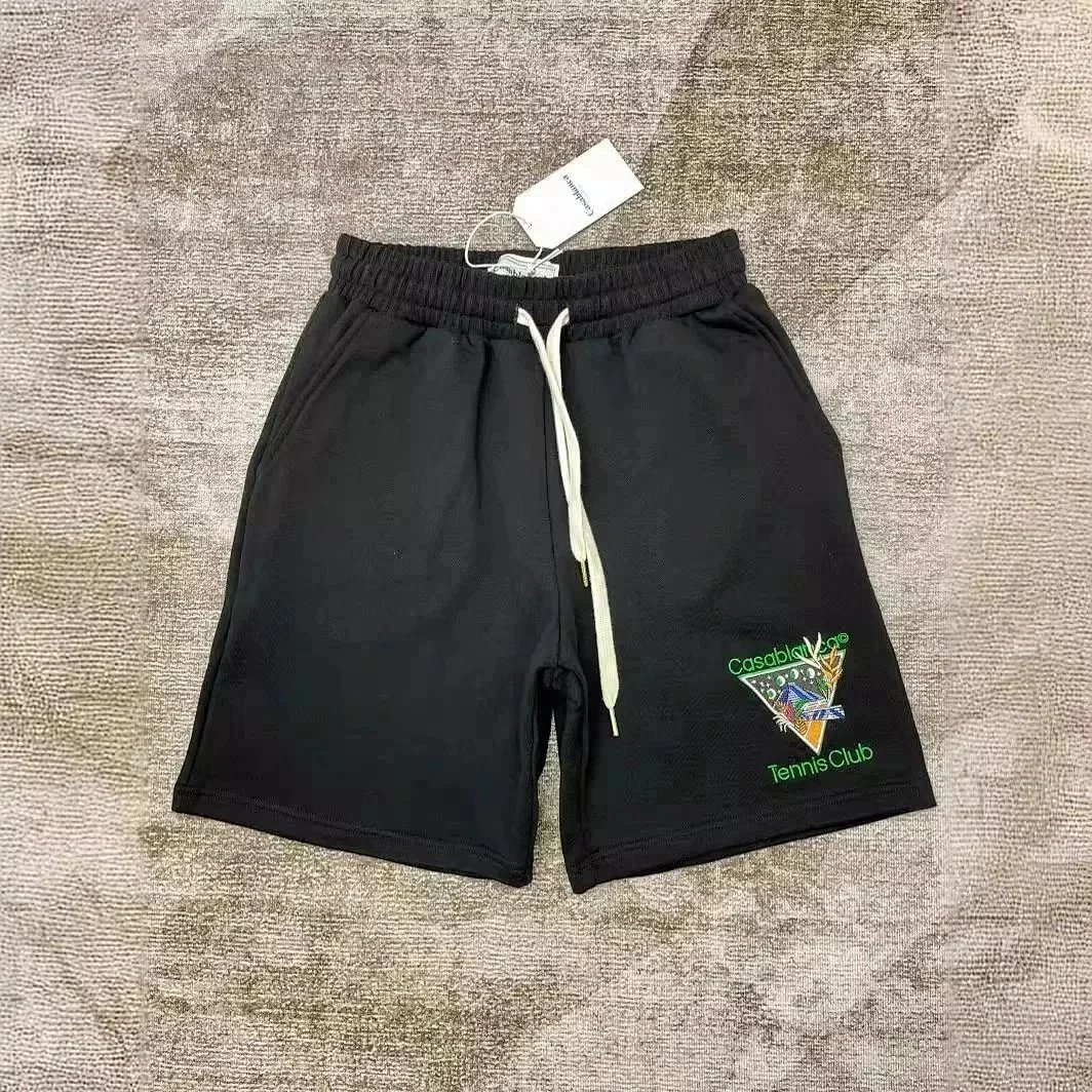 Design Plaza Casa Embroidered Floral Graphic Shorts Black Shorts product detail 7 in Litbuy spreadsheet finds