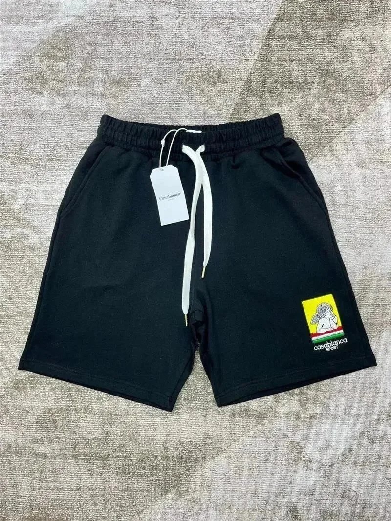 Casablanca Shorts Drawstring with graphic logo print — 10