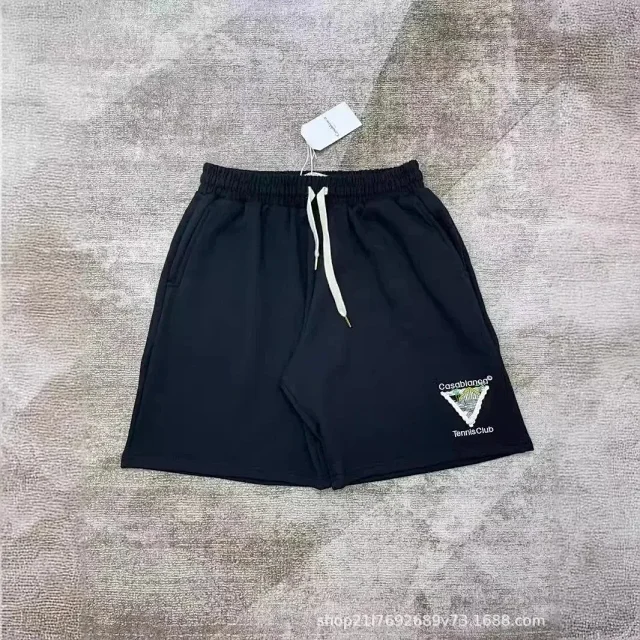 Casablanca Shorts Drawstring with graphic logo print product detail image 3