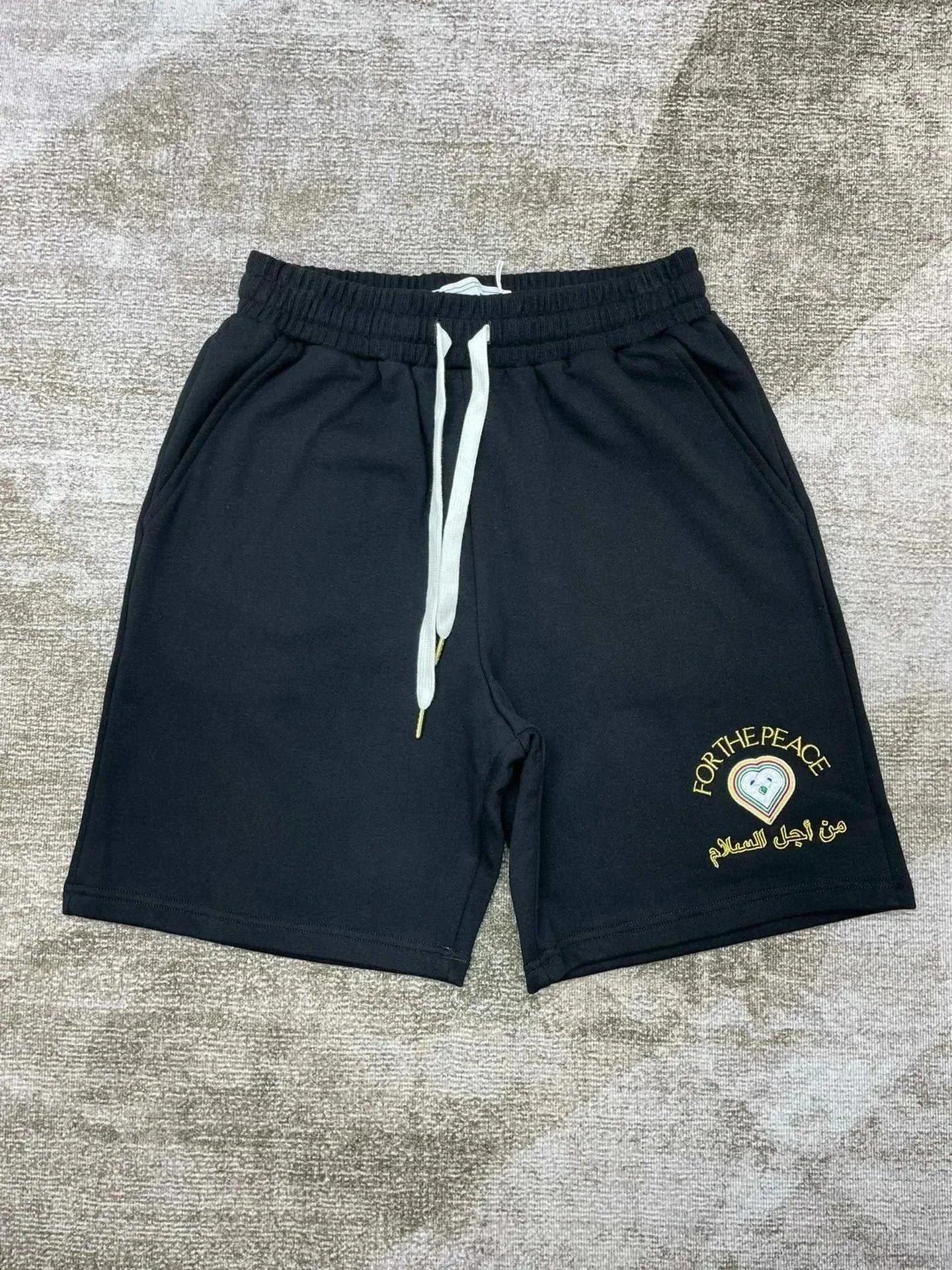 Casablanca Shorts Drawstring with graphic logo print — 2