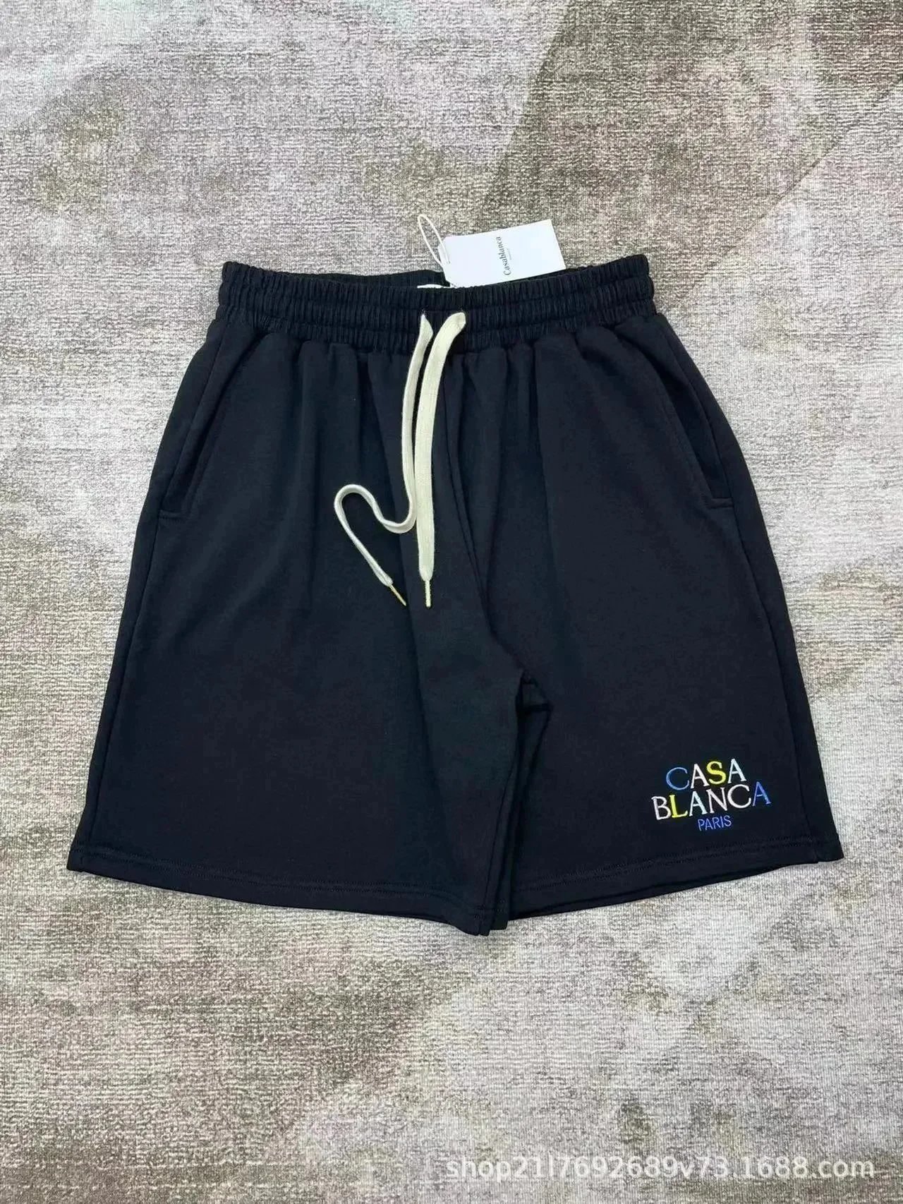 Casablanca Shorts Drawstring with graphic logo print — 21