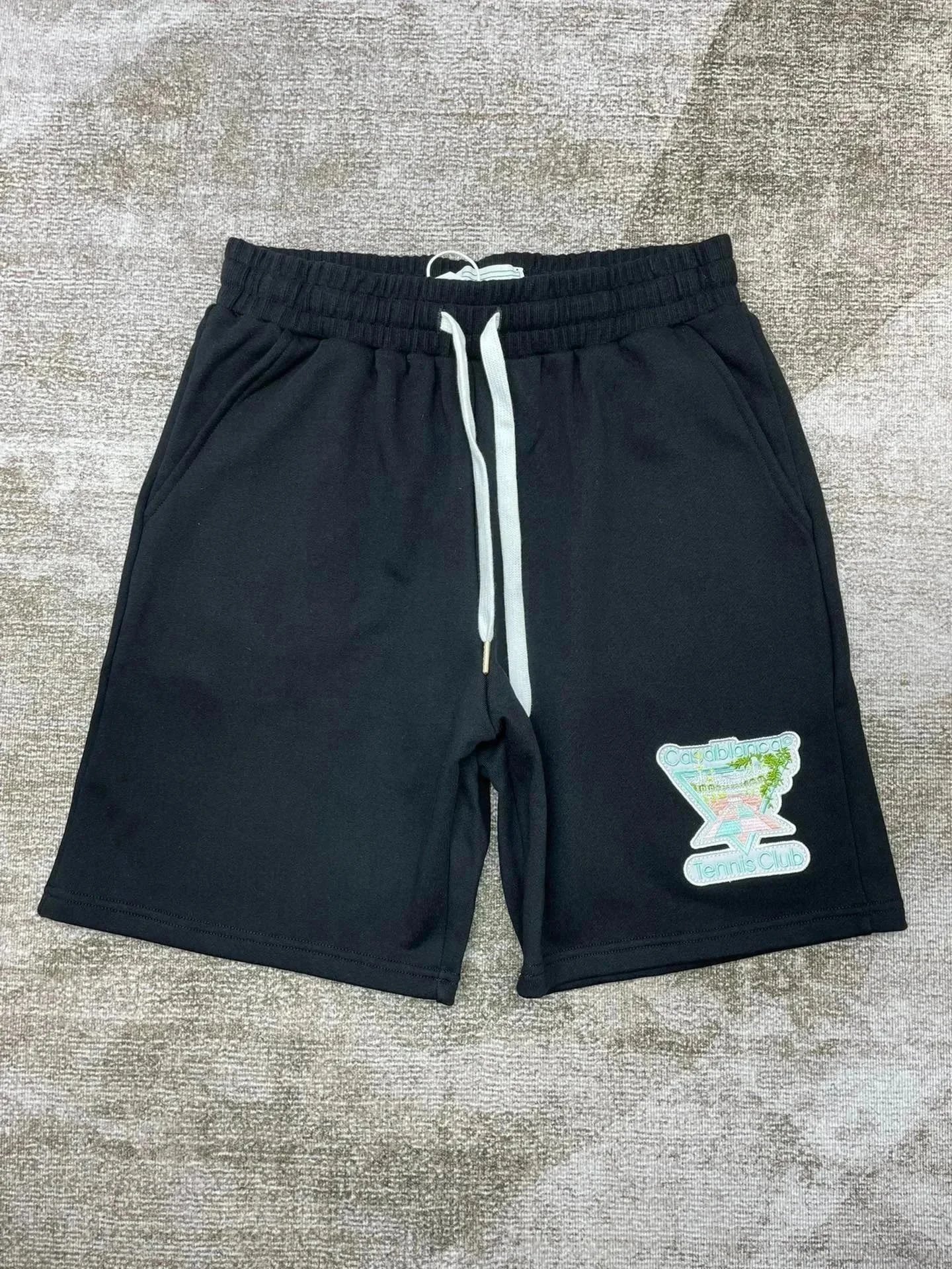 Casablanca Shorts Drawstring with graphic logo print — 1
