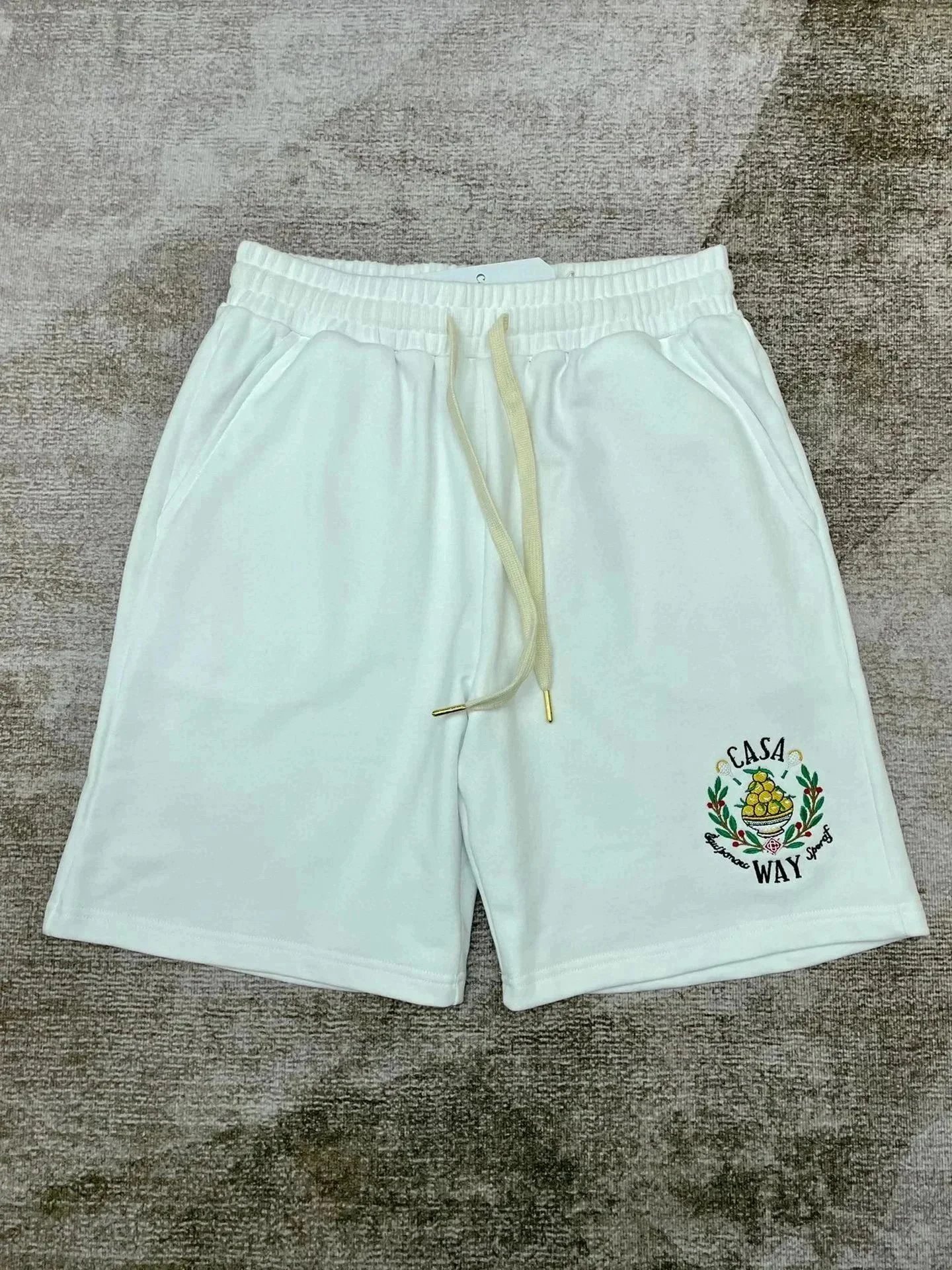 Casablanca Shorts Drawstring with graphic logo print — 3