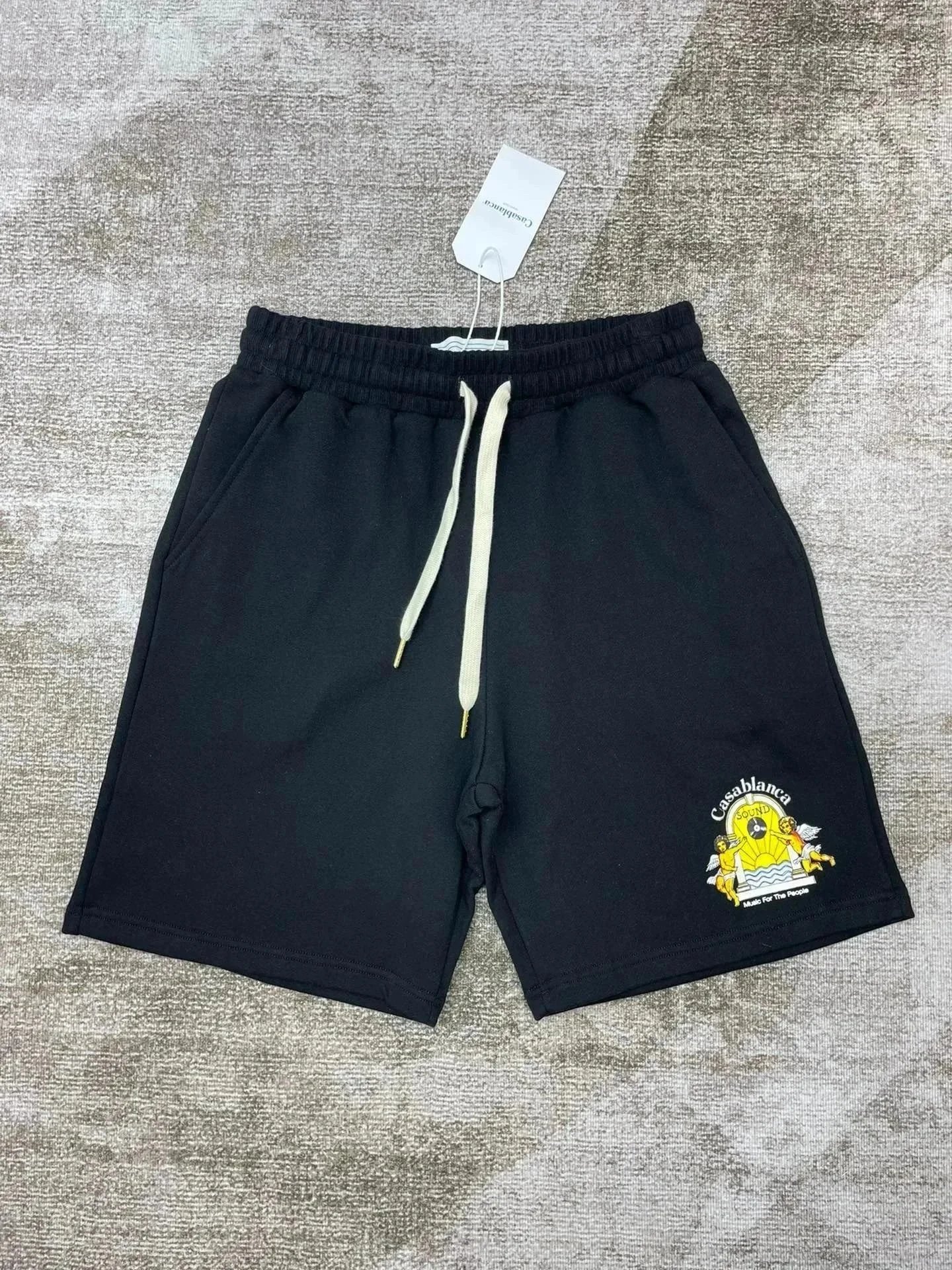 Casablanca Shorts Drawstring with graphic logo print — 7