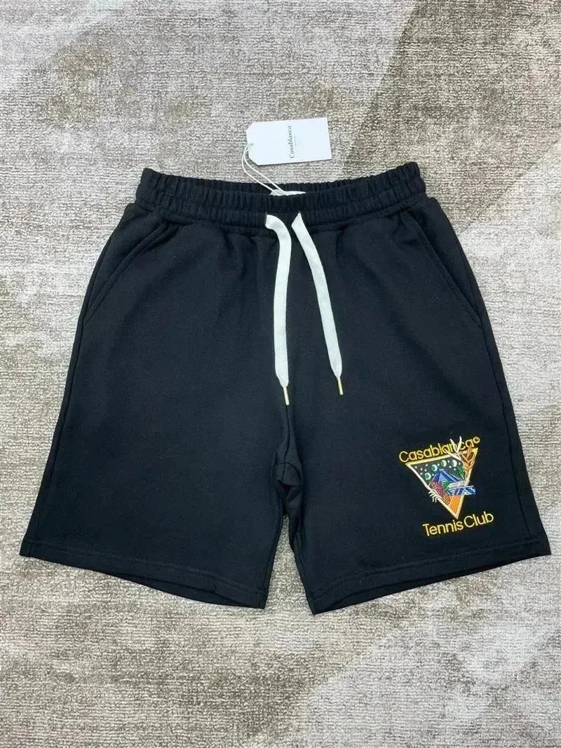 Casablanca Shorts Drawstring with graphic logo print — 12