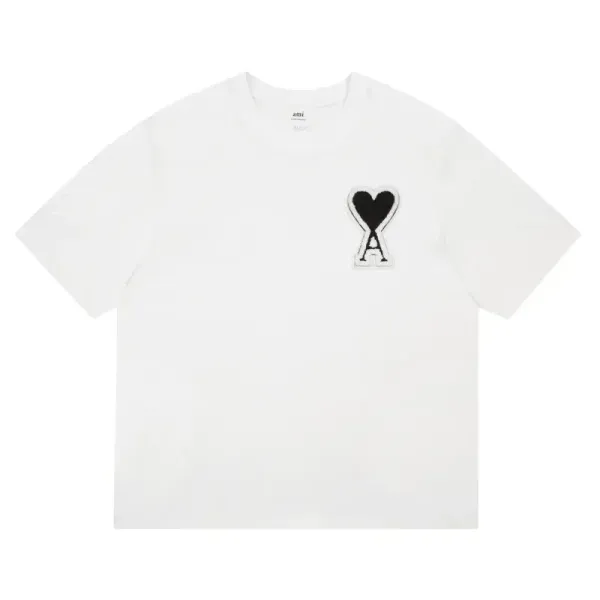 Ami Paris Ami de Coeur Patch T-Shirt Oversized Cotton Tee - 3
