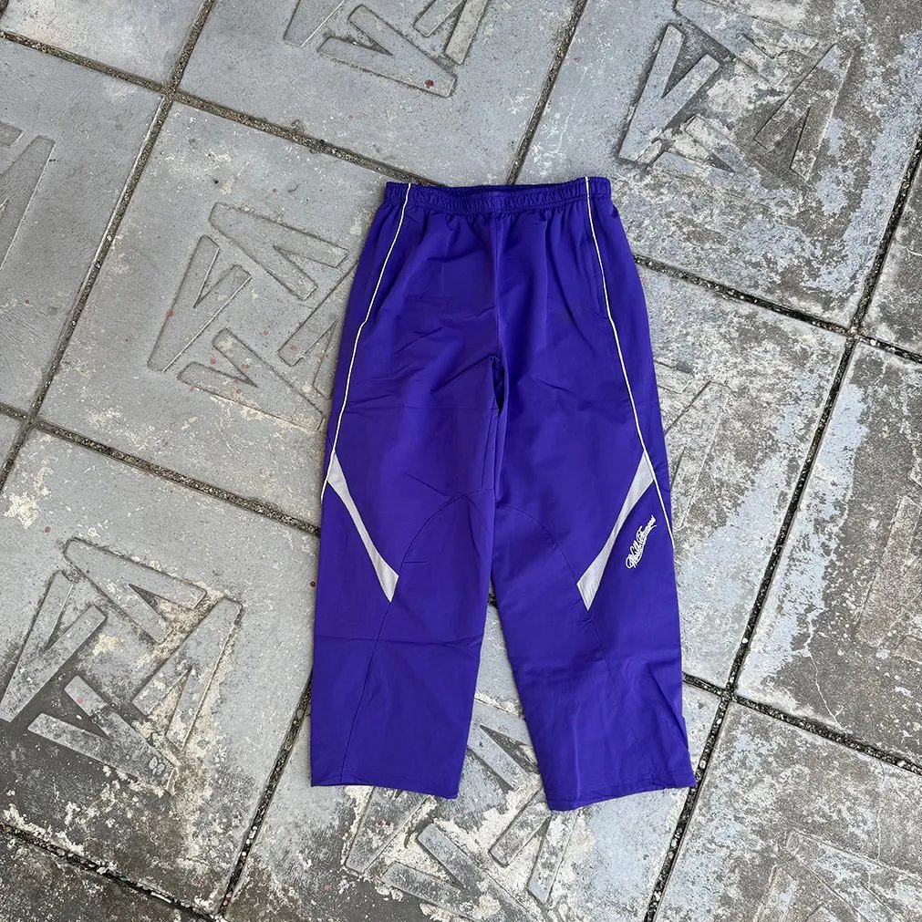 Supreme Hoodies & Sweatshirts Logo Hoodie with Contrast Stitching — Purple/Collaboration Pants