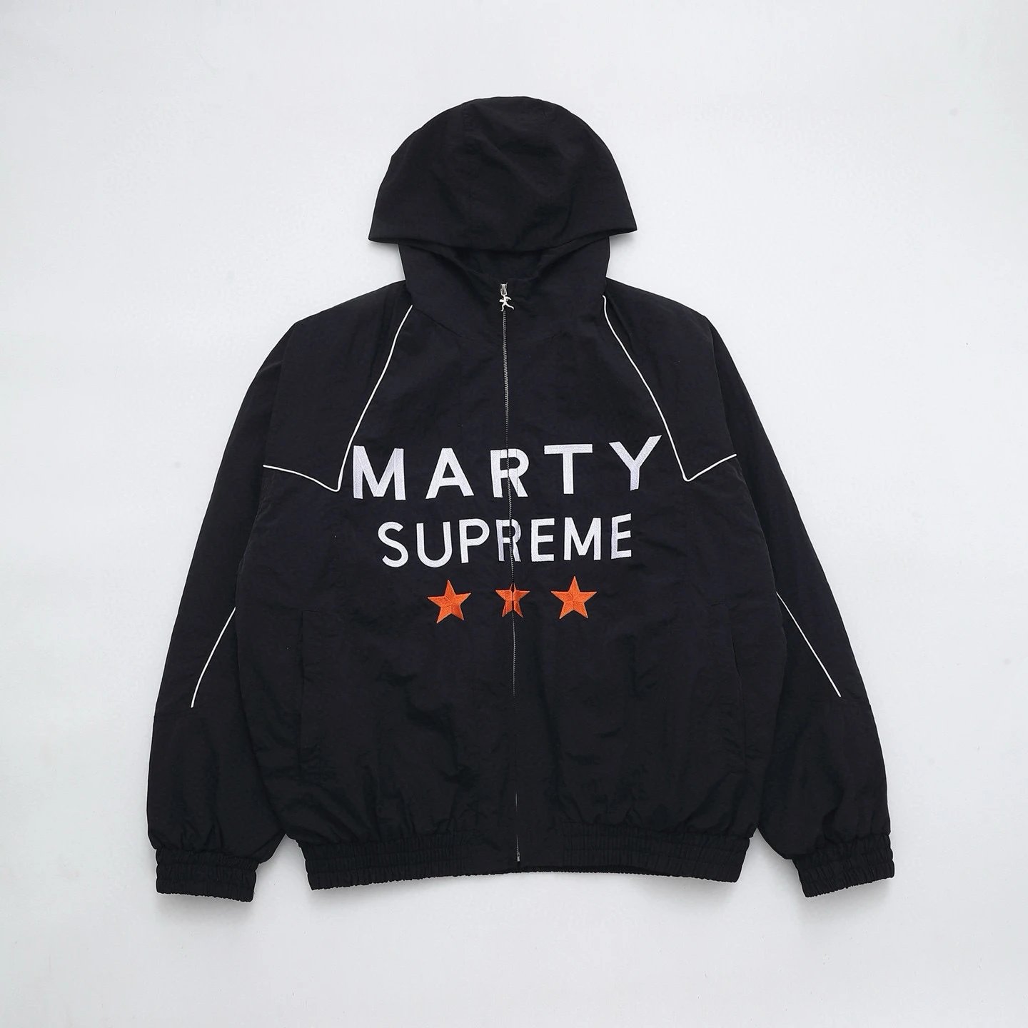 Supreme Hoodies & Sweatshirts Logo Hoodie with Contrast Stitching — Black/Cotton-lined style