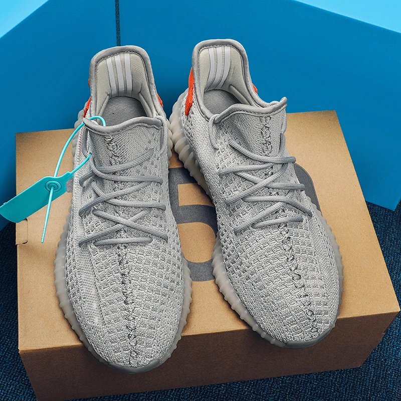 Unbranded Sneakers 350 Knit Lace-Up — Gray tail light [pure original**】