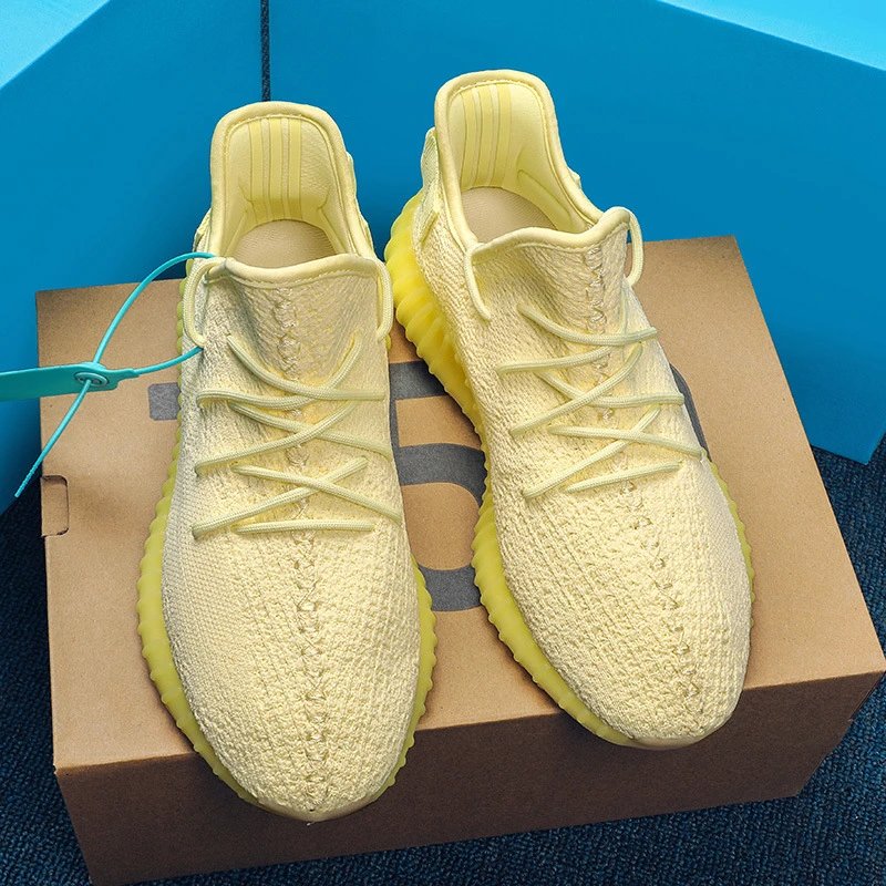 Unbranded Sneakers 350 Knit Lace-Up — Cream yellow [pure raw**】