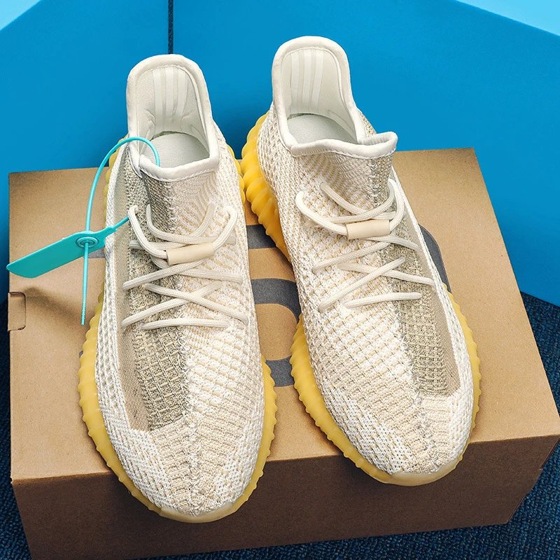 Unbranded Sneakers 350 Knit Lace-Up — Oxidized Angel Snow White [Pure Original**】