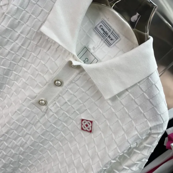 Fred Perry Knit Polo White Green Navy Striped Sweater Polo Shirt - 21