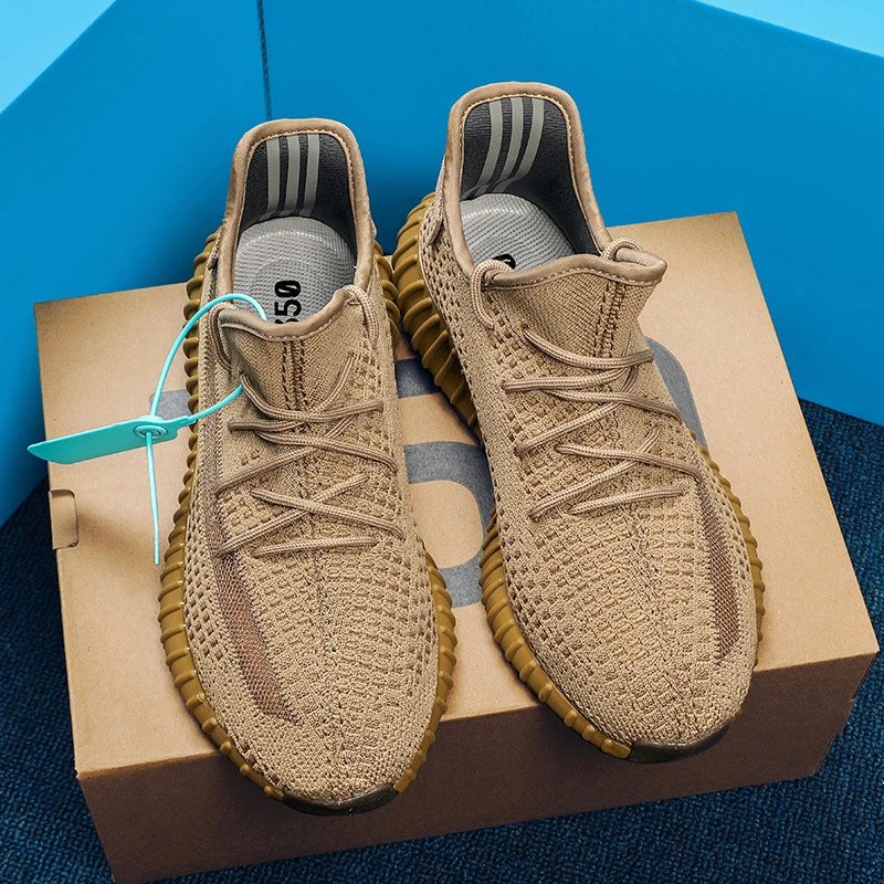 Unbranded Sneakers 350 Knit Lace-Up — Earth Brown [Pure Original**】