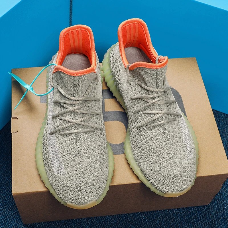 Unbranded Sneakers 350 Knit Lace-Up — Popular Grass [Pure Original**】