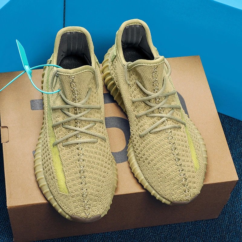 Unbranded Sneakers 350 Knit Lace-Up — Matcha Green [Pure Original**】