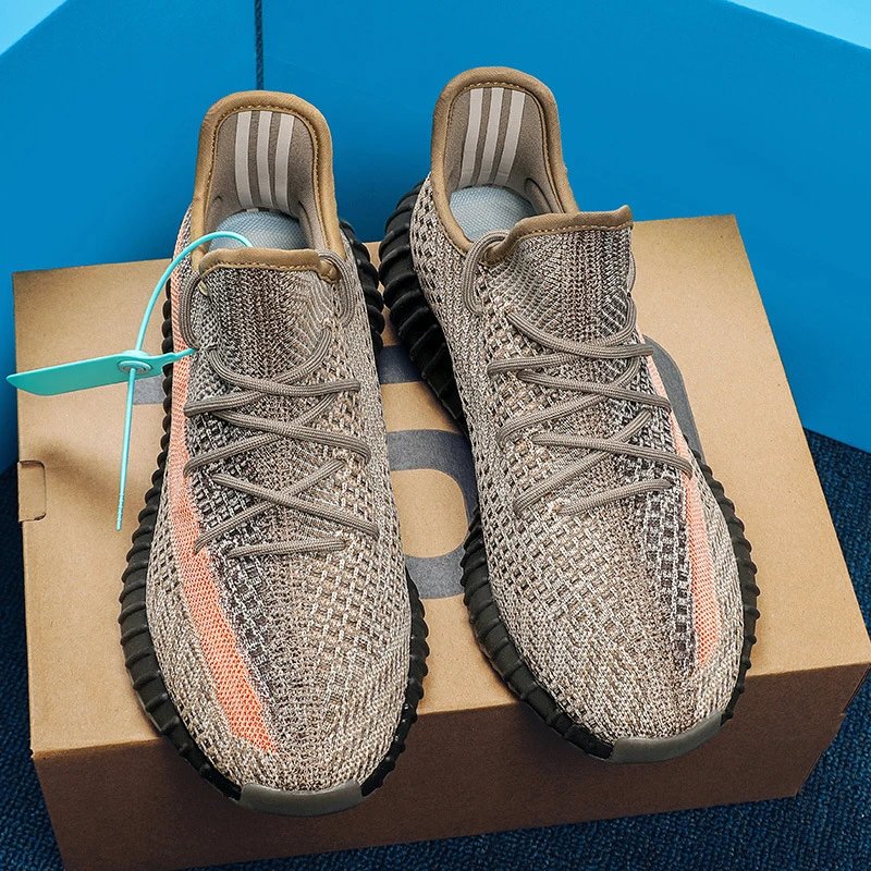 Unbranded Sneakers 350 Knit Lace-Up — Washed Volcanic Ash [Pure Raw**】