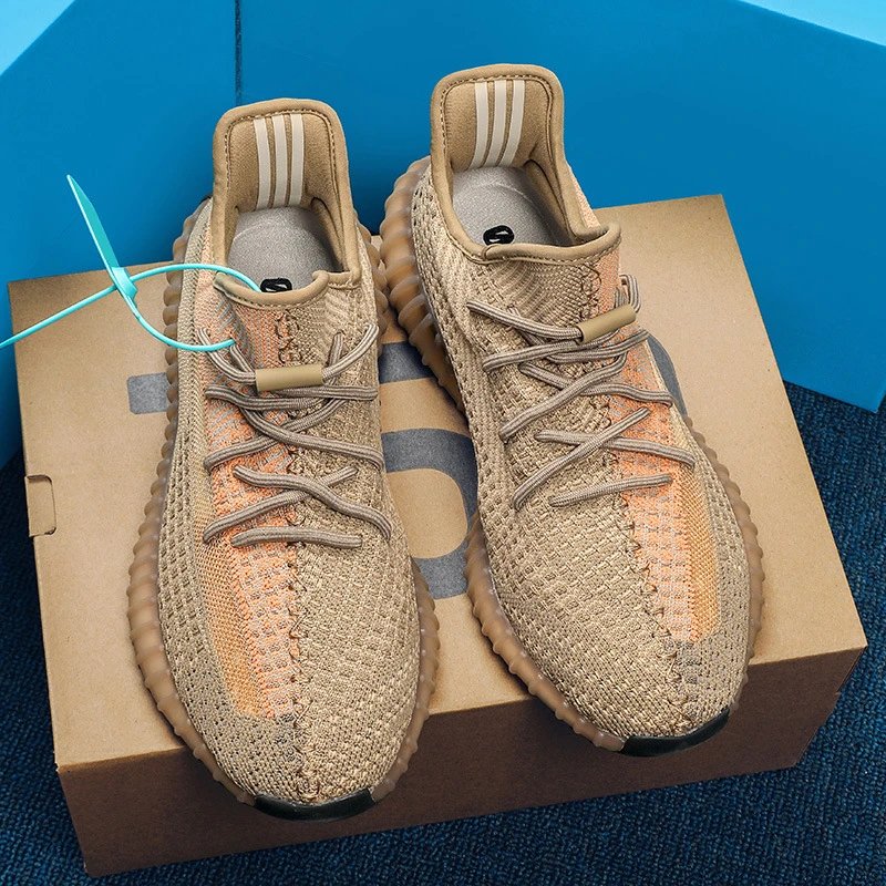Unbranded Sneakers 350 Knit Lace-Up — Dirty Orange [Pure Original**】