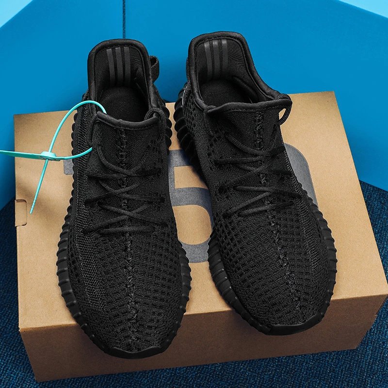 Unbranded Sneakers 350 Knit Lace-Up — Black Samurai [Pure Original**】