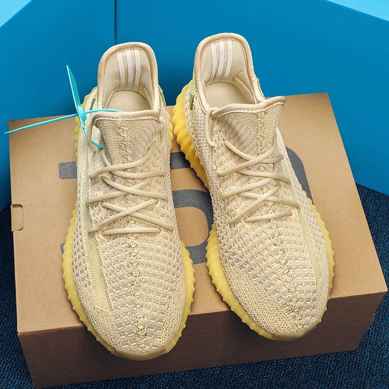 Unbranded Sneakers 350 Knit Lace-Up — Flax Angel [Pure Original**】