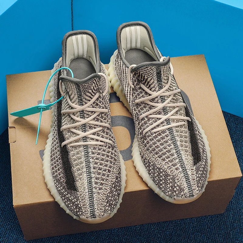 Unbranded Sneakers 350 Knit Lace-Up — Khaki ash [pure raw**】