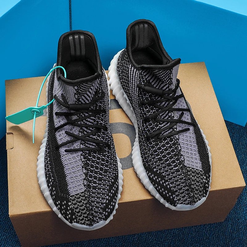 Unbranded Sneakers 350 Knit Lace-Up — Black Sesame [Pure Original**】