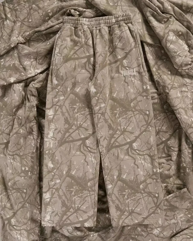 YoungLA Trousers Camouflage Print Elastic-Waist Sweatpants product detail image 17