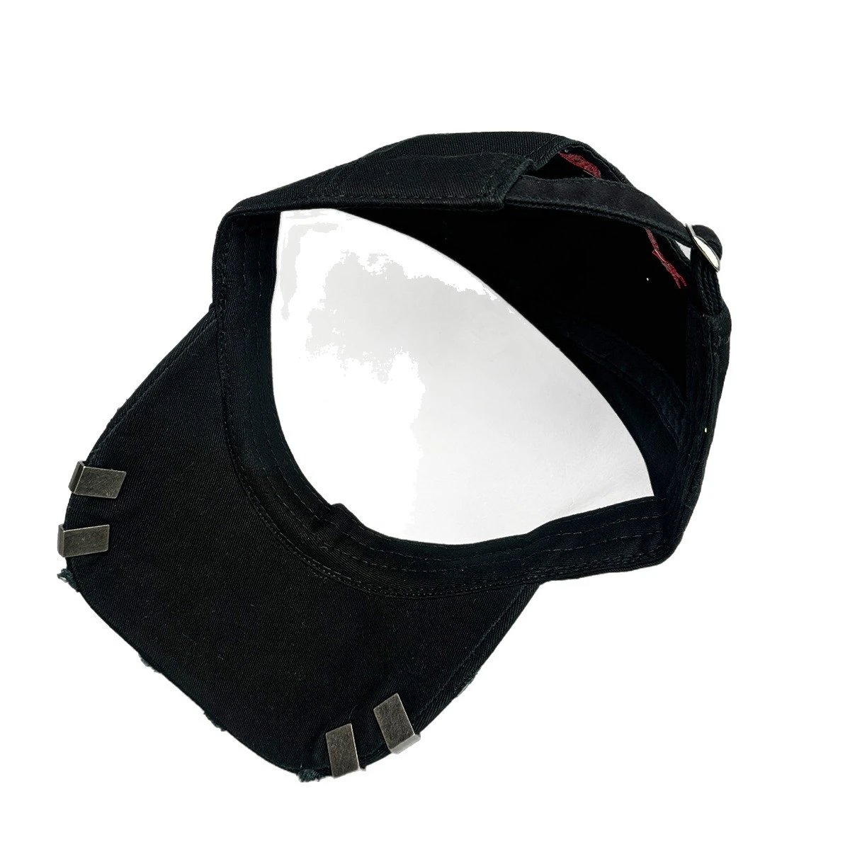 ALICE Hats Embroidered Distressed Baseball Cap with Metal Rivets image 5