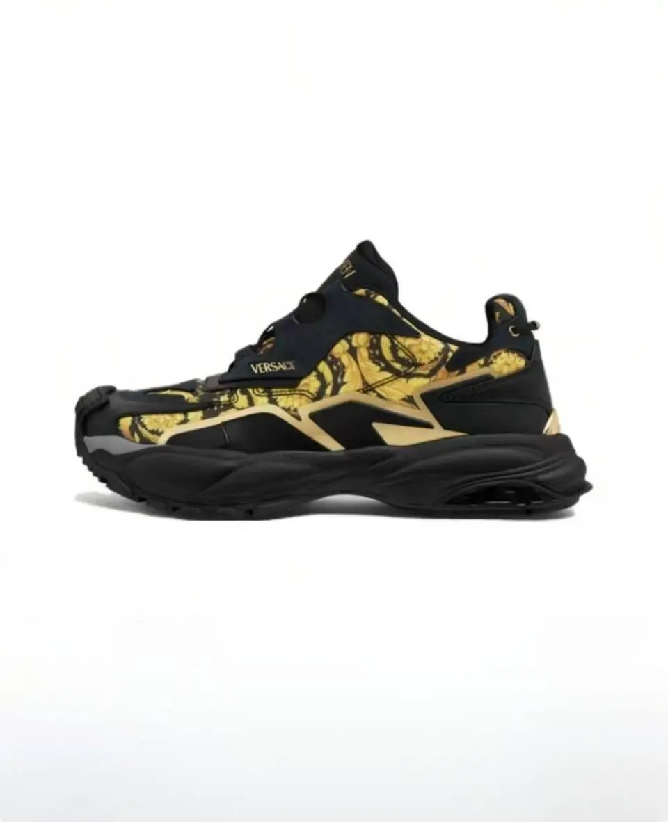 Versace Sneakers Squalo chunky — Black Gold