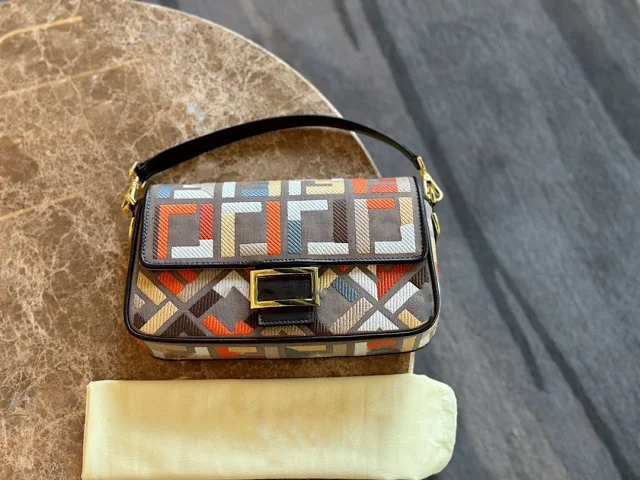 Unbranded Crossbody Bags Embroidered geometric flap bag product detail image 13