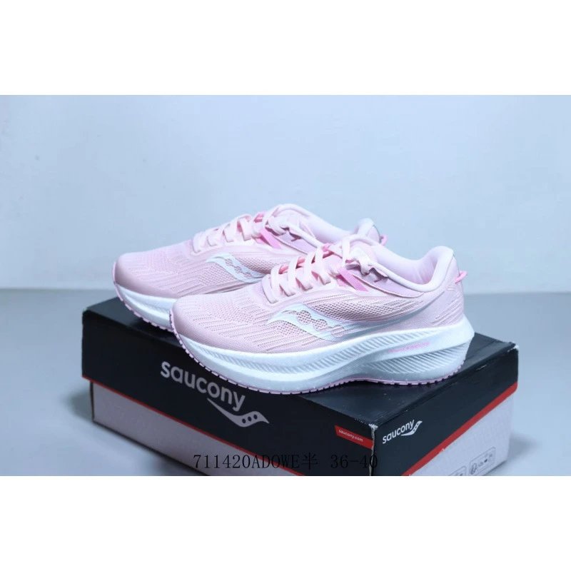 Saucony Sneakers Mesh lace-up running with cushioned sole — 1