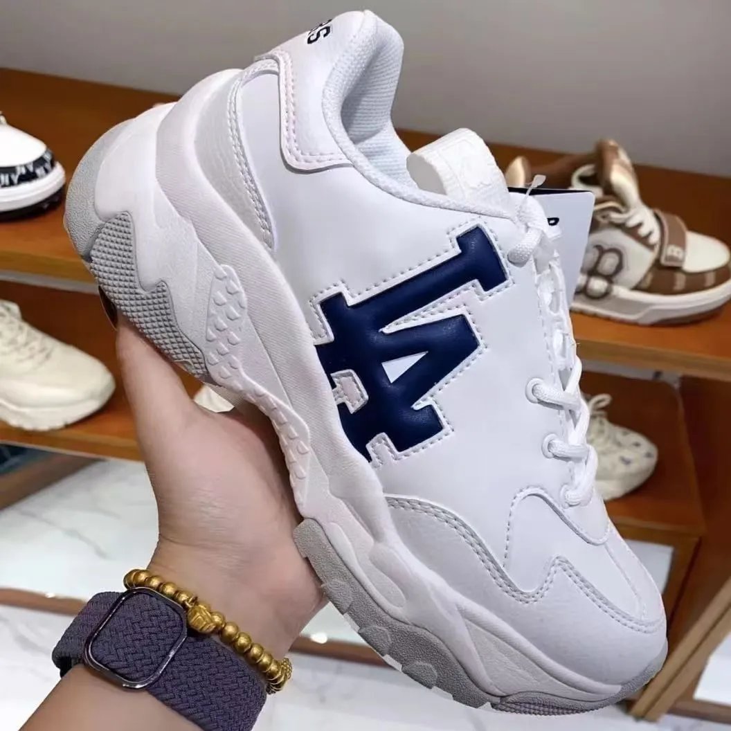 MLB Sneakers Chunky logo — White Blue-Stereo LA Mark