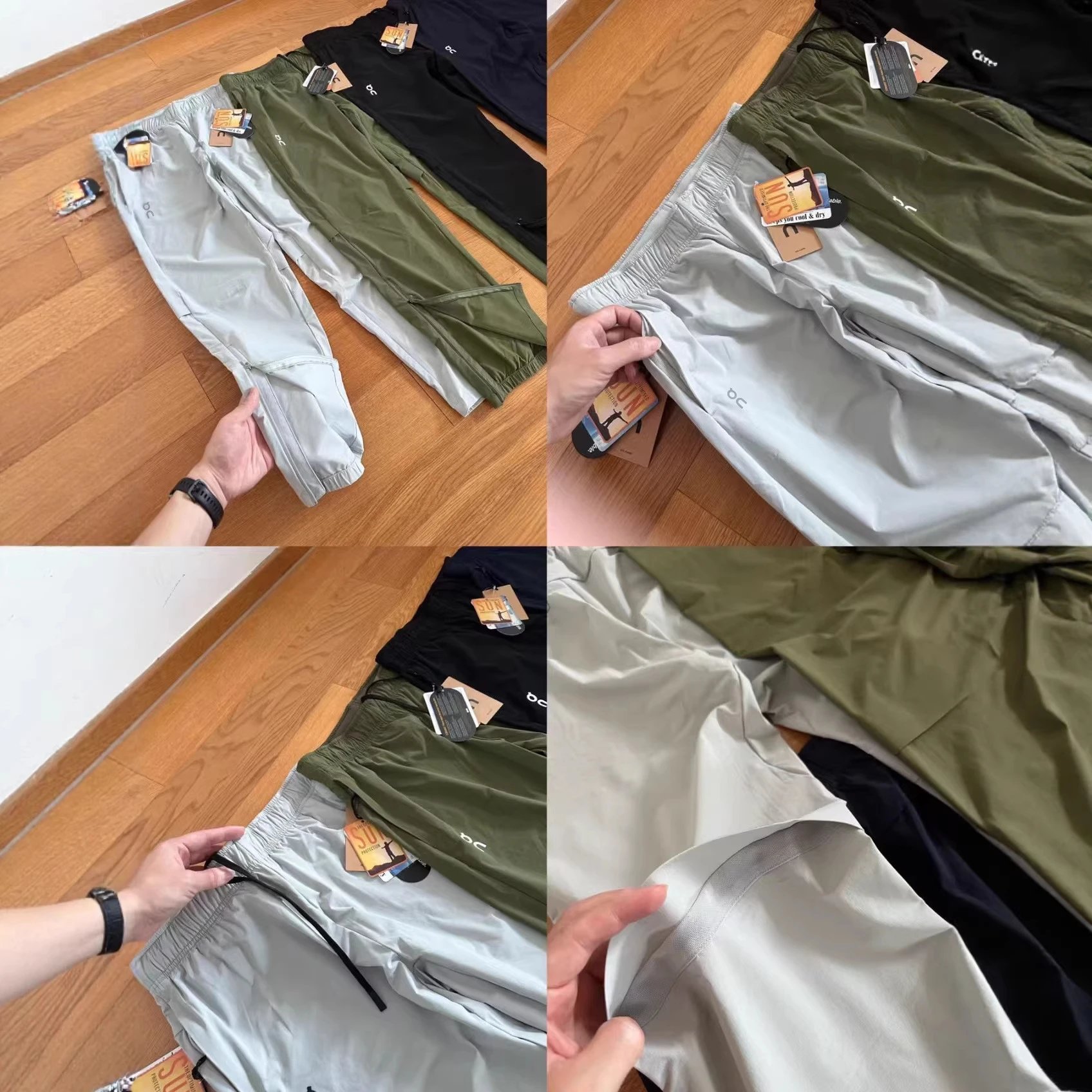On Trousers Elastic-Waist Running with Reflective Knee Strips image 4