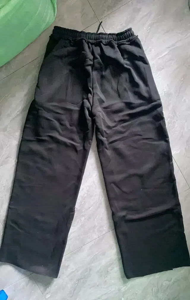 Unbranded Trousers Wide-Leg with Script Graphic Print product detail image 6