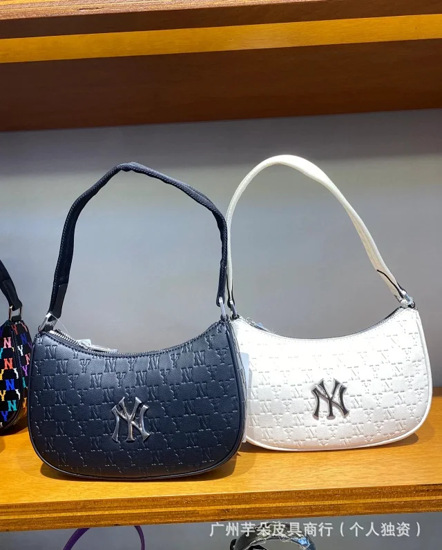 MLB Shoulder Bags NY Monogram Embossed Bag product detail image 8