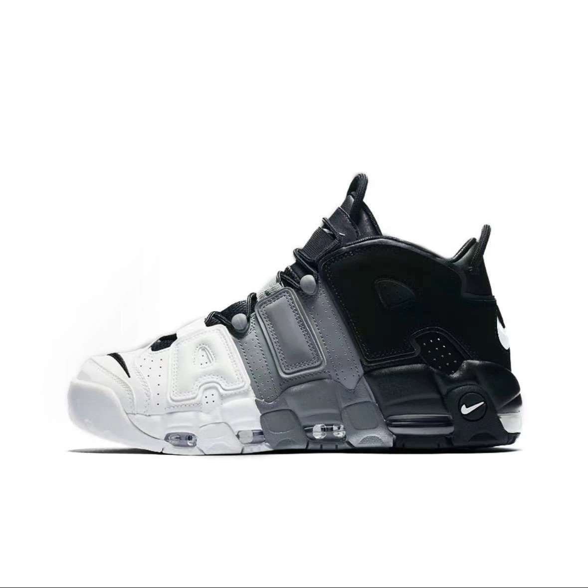 Nike Sneakers Air More Uptempo — Black-to-white gradient