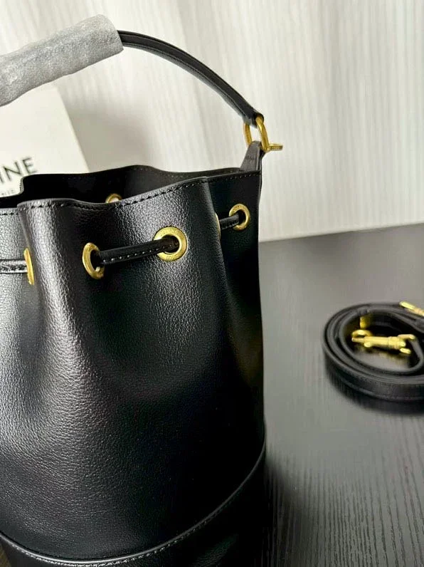Celine Handbags Triomphe Logo Bucket Bag product detail image 9