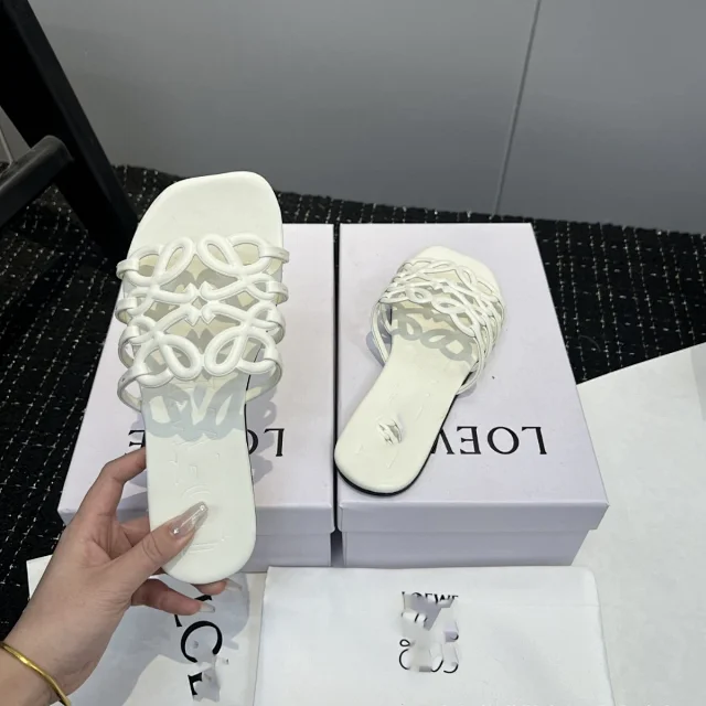 Loewe Sandals Anagram Cutout Slide product detail image 2