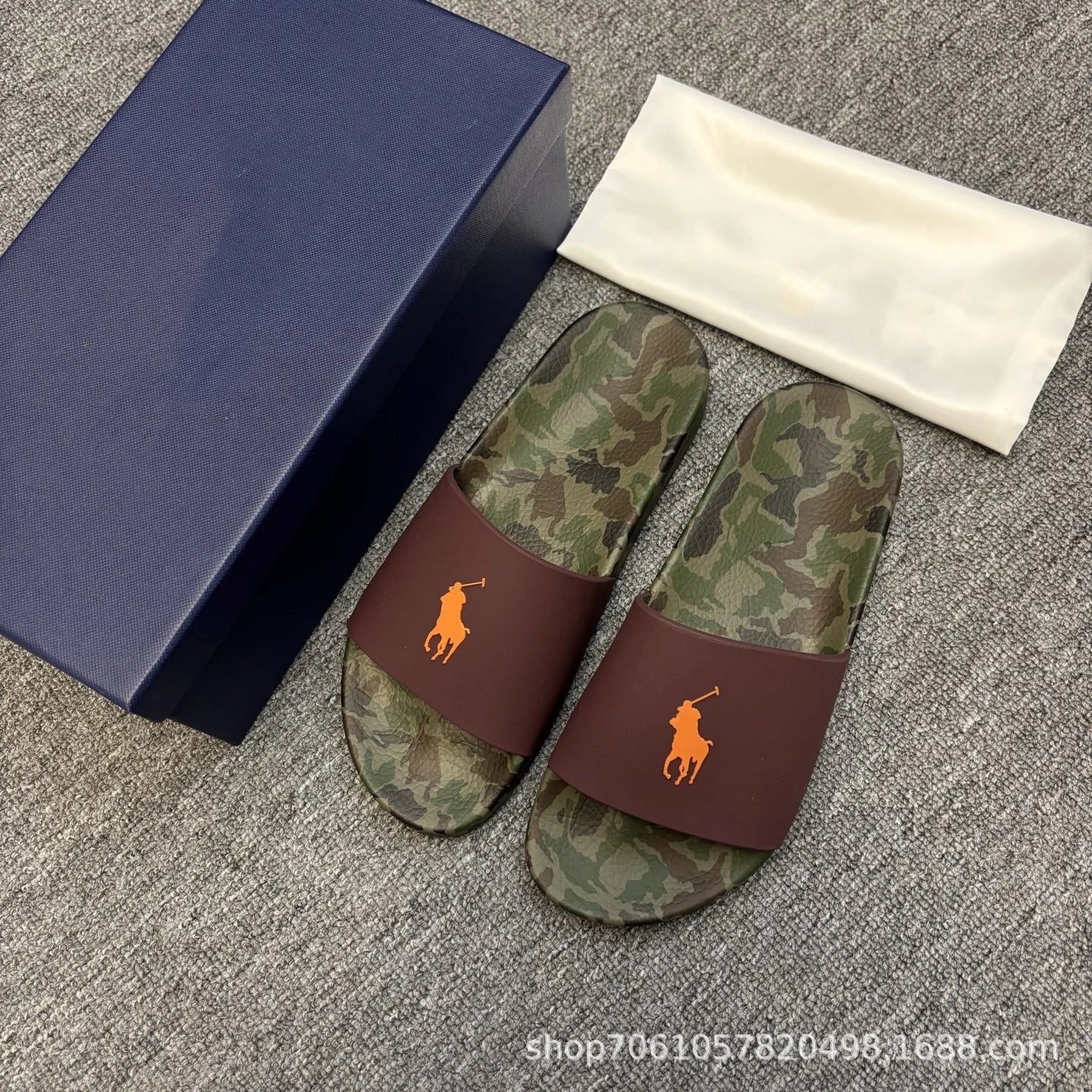 Unbranded Sandals Camouflage Footbed Slide — 3