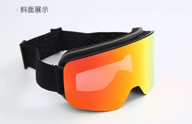 Unbranded Eyewear HX 16 cylindrical ski goggles with mirrored lens product detail image 19